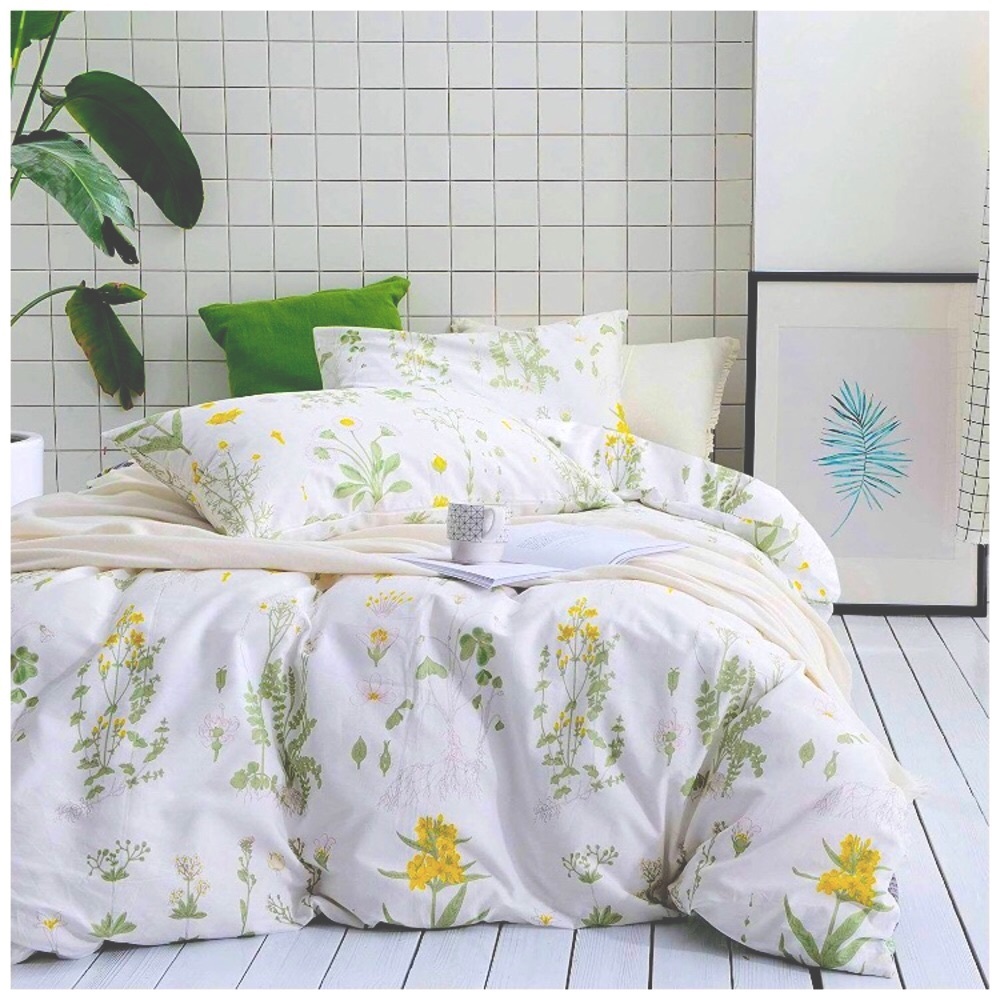 STRANDKRYPA Full/Queen Duvet Set & Shower Curtain